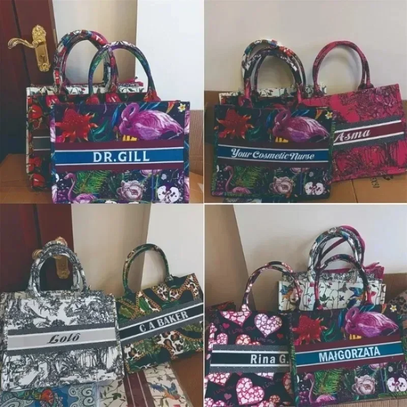 Bolsa de lona personalizada de alça superior para mulheres, grande capacidade, design de ombro único, alta qualidade