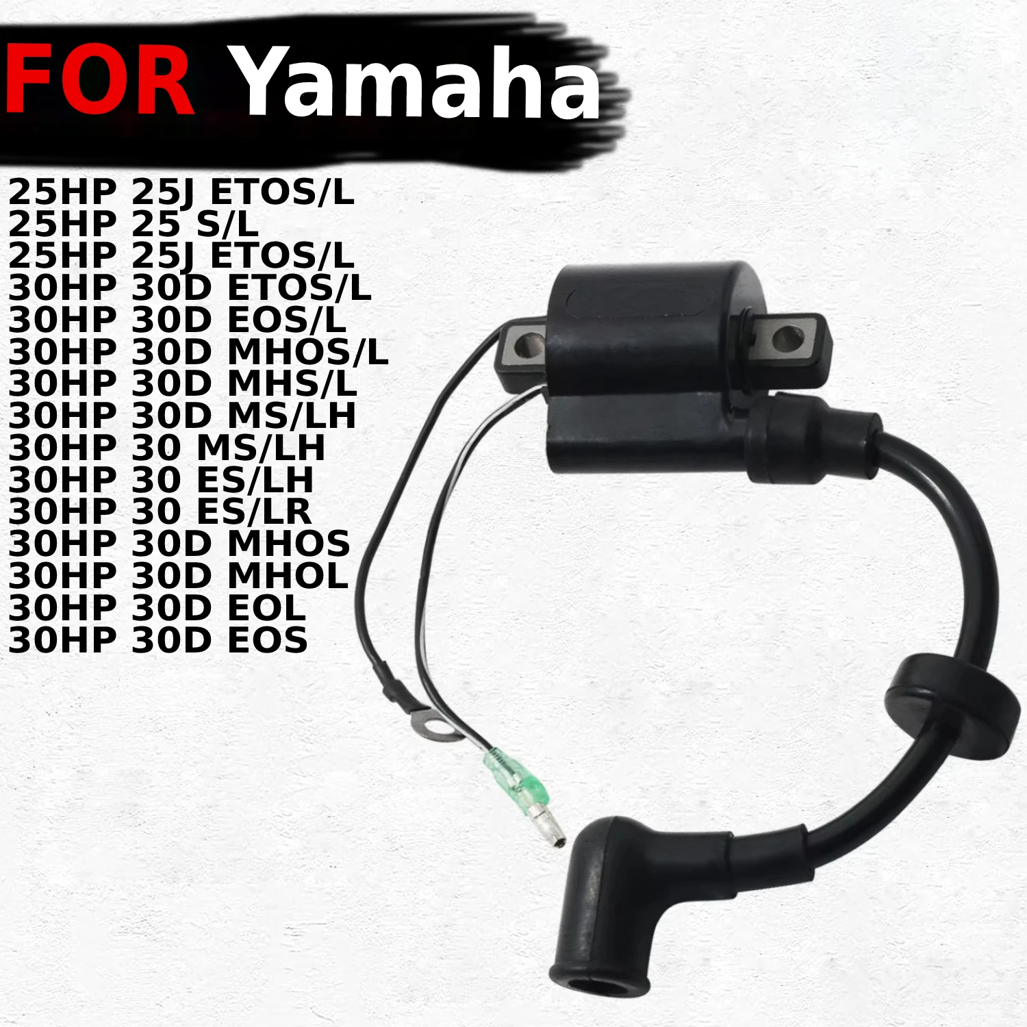 

Motorcycle Parts Start Engine Ignition Coil For Yamaha 25HP 25J S/L 30HP 30D ES/RL 30HP 30D MHOL 30HP 30D EOS OEM:6J8-85570-20