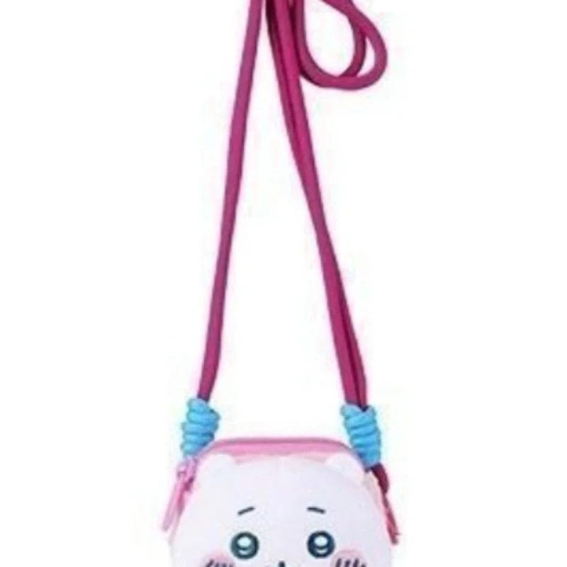 Anime Cartoon Kawaii Chiikawa Plush Mobile Phone Back Clip Crossbody Hanging Ornaments No Interlayer Compact Three-dimensional