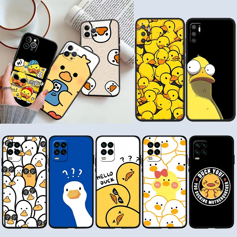 AR32 DUCK Cartoon Phone Case for Samsung Galaxy M06 M15 M16 M35 M55 M56 A36 A42 A50 A50S A51 A52 A32 A33 A05 A05S A06 A16 A20