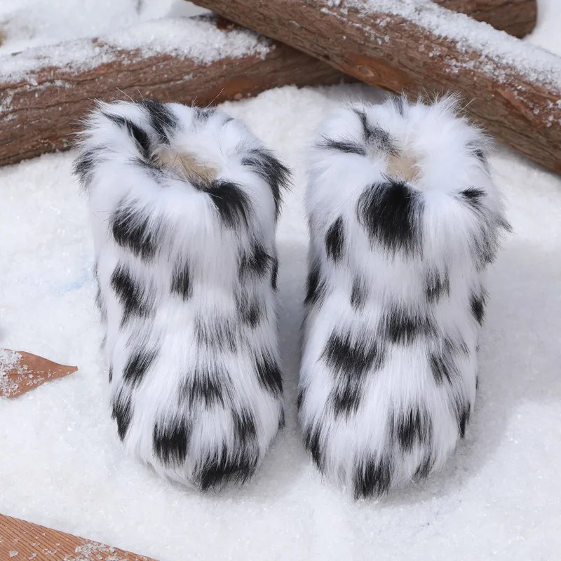 Children's Warm Snow Boots Winter Comfortable Soft Bottom Anti Slip Multi Colored Long Velvet Girls Short Boots Botas Niña Shoes