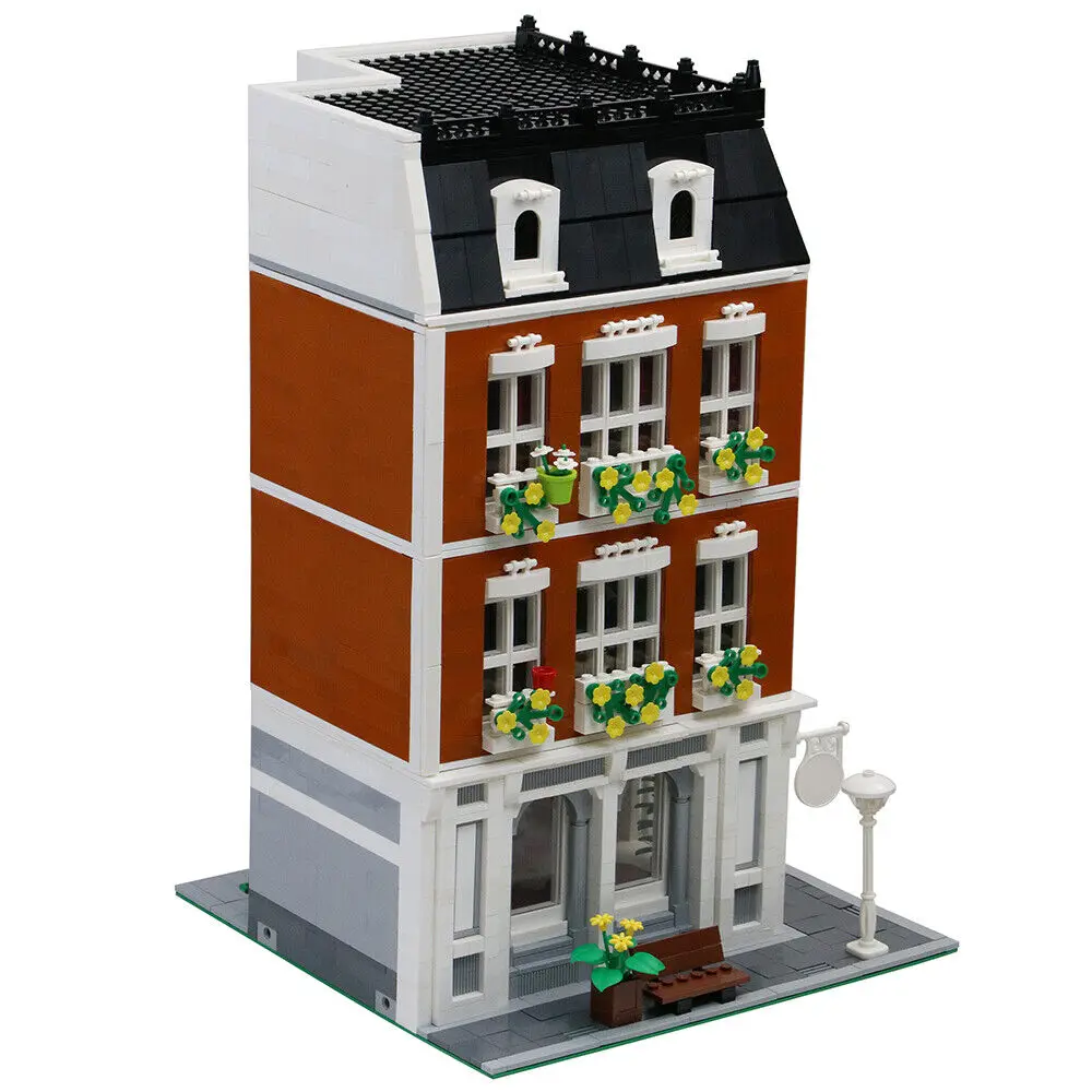 Modular Wedding Dress Loja e Apartamento Edifício Brinquedos Set, MOC Build, 3586 Pcs