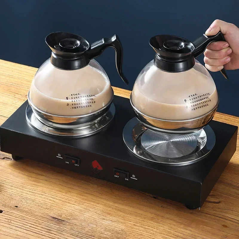 

Home Appliances Double Head Heating Insulation Plate Base Coffee Pot Insulation Furnace Hotel Restaurant Tea Milk Constant Tempe