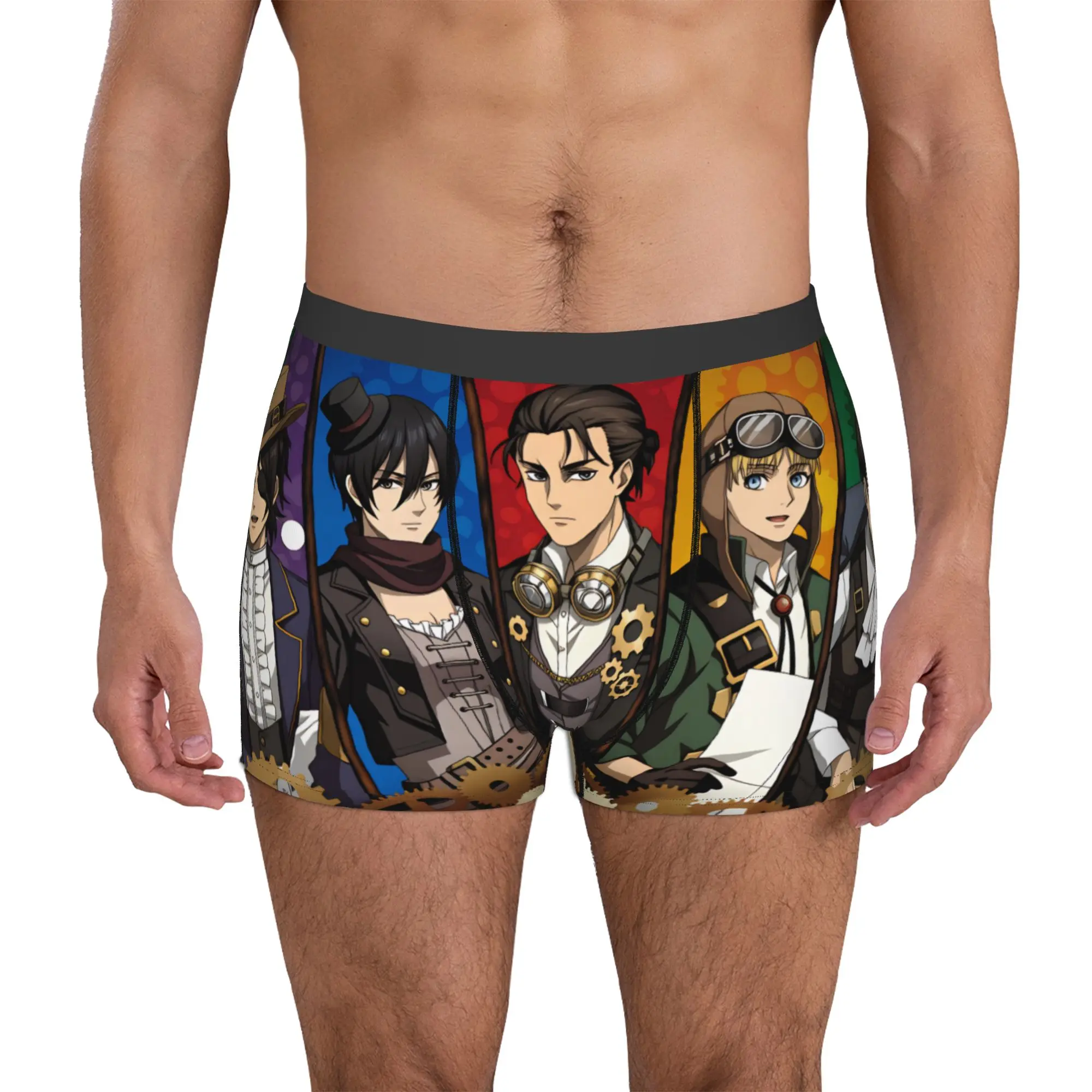 fashion-attack-on-titan-mikasa-ackerman-boxers-shorts-calcinhas-cuecas-masculinas-confortaveis-​​hange-zoe-briefs-roupa-intima