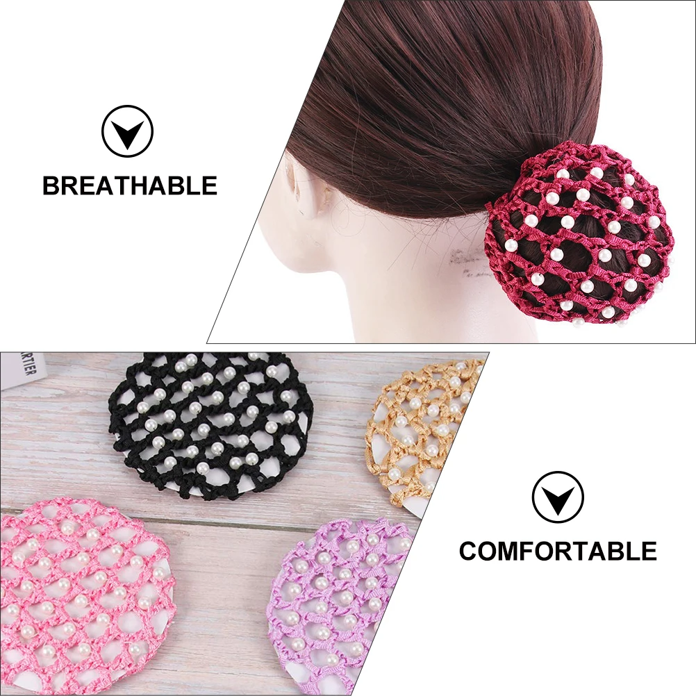 

13pcs Net Breathable Women Hair Net Mesh Wrap Elastic Hairnets Women Bun Professional Dancing Reusable Crochet Tool