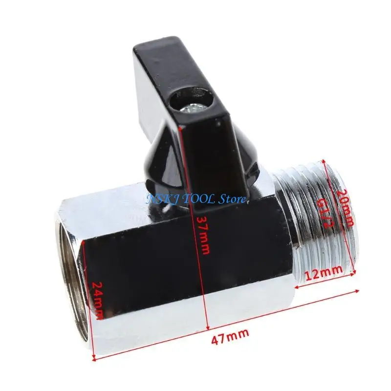 L8RC Messing-Minikugel für Ventil, Zoll BSP-Stecker auf Innengewinde, Luftkompressorschlauch