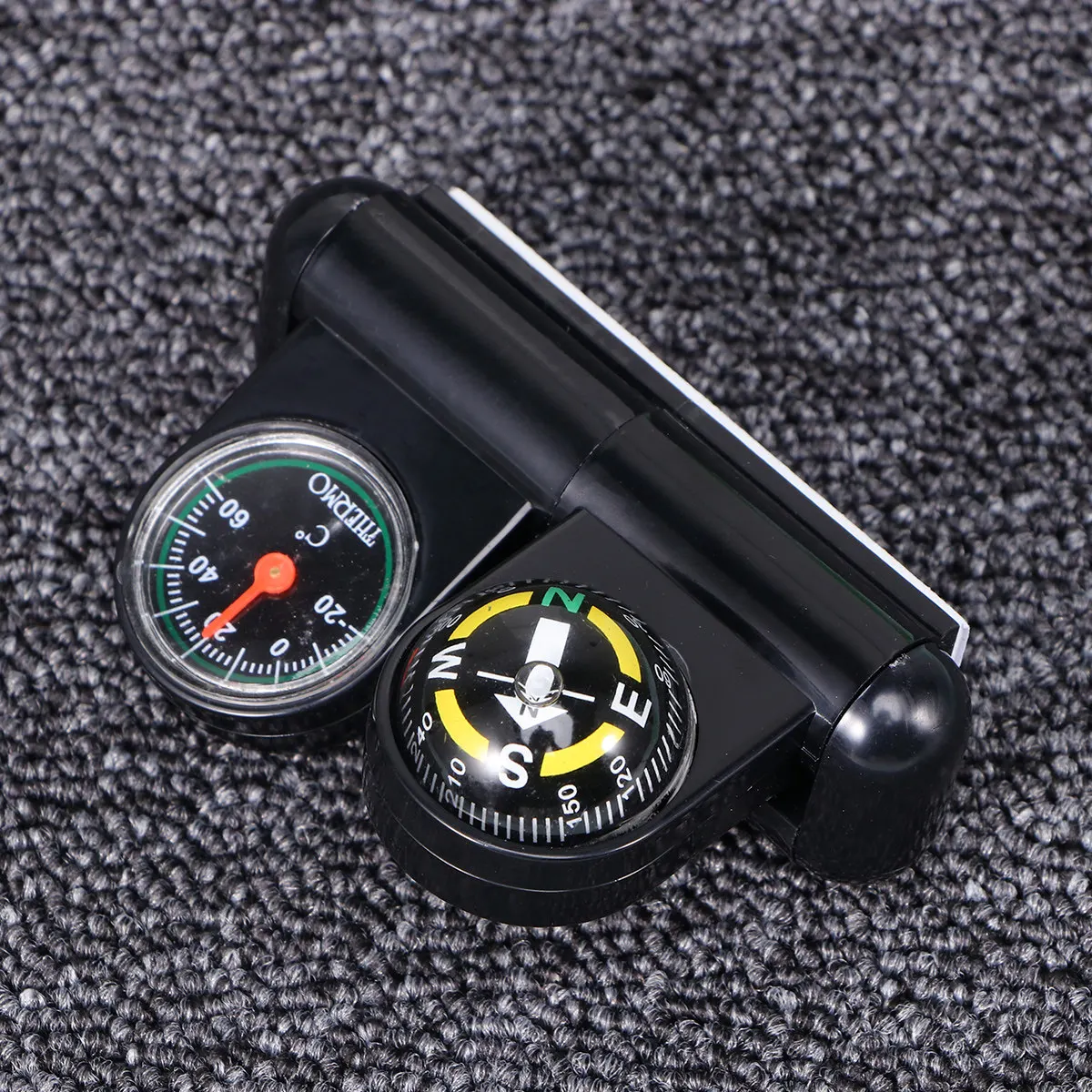 

Car Dual Guide Ball Compass Thermometer for Safe Driving Navigation Instant Directional Guidance and Ambient Temperature