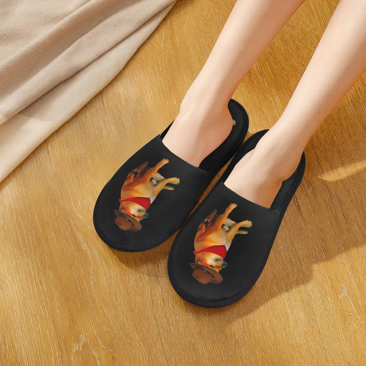 

Custom Doge Shiba Inu Memes Slippers Memory Foam Warm Soft Women House Slipper Indoor Cozy Shoes