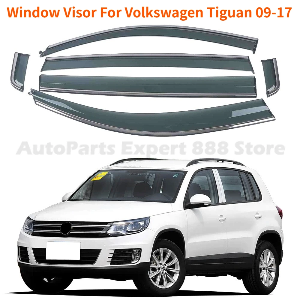 Wetter Schild Fenster Visier Für Volkswagen Tiguan 09-17 Auto Zubehör Regen Schutz Deflektor Windschutzscheibe Regen Augenbraue Markise trim