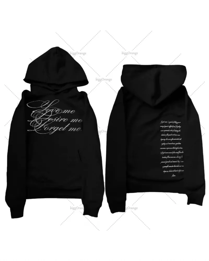 Harajuku Trend Retro Straße Paar Punk Brief Drucken lose Hoodie Rock Hip Hop Y2K Persönlichkeit Mode lässig Sweatshirt Frauen
