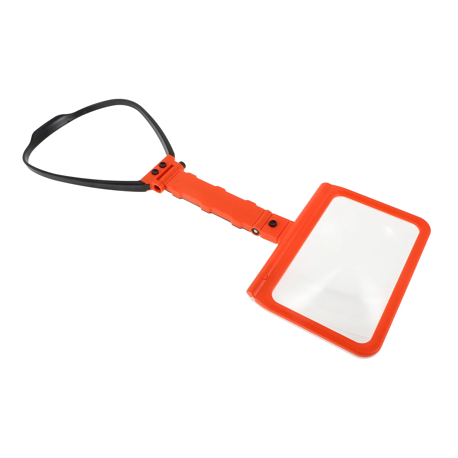 

Neck Hanging 5X Magnifier Handheld Lamp Style Magnifying Glass 48 LED Lights Reading Magnifier for Seniors One Way Mirror