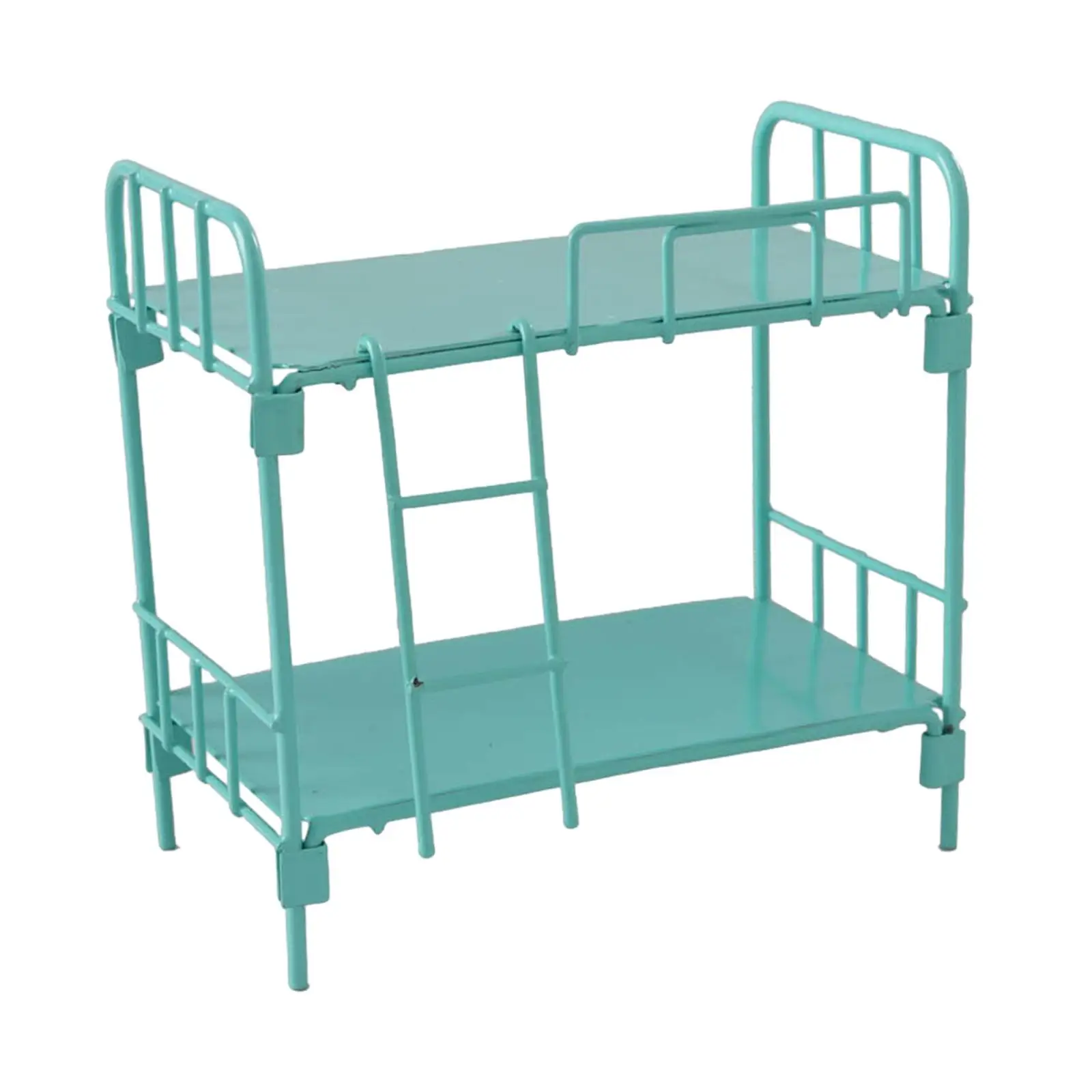 1/12 ドールハウス金属二段ベッドミニチュアモデルごっこ遊びおもちゃ多目的