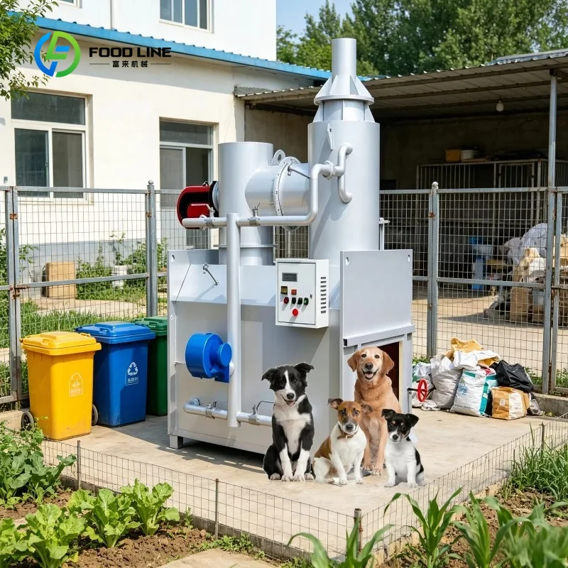 Customized High Temperature PLC Controlled Stainless Steel Pet Cremation Incinerator for Small Animal Remains