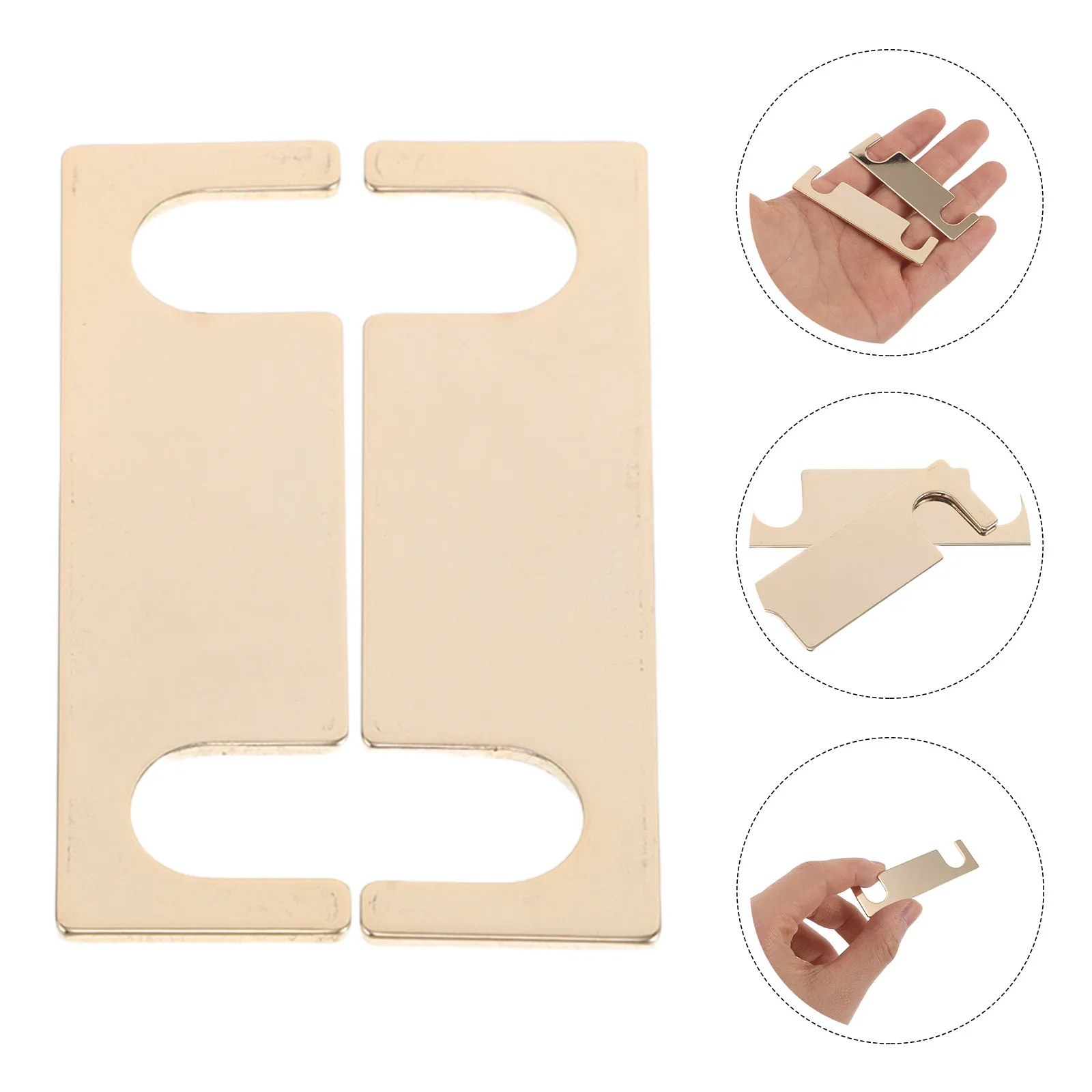 1Pair Speaker Terminal Bar Connector Kit Copper 45Mm Straight Jumpers Bi-Wiring Speaker Cabinet Terminal Bridge Plate