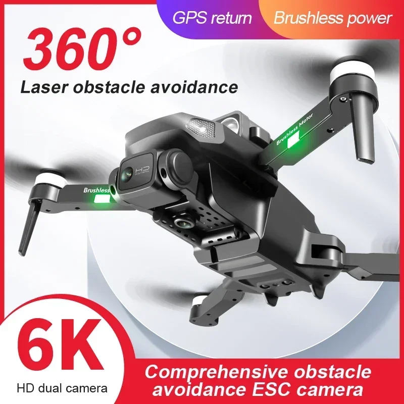 RG101 MAX GPS Drone Professional 8K HD Dual Camera 2-axis PTZ Brushless Motor FPV 360° Laser Obstacle Avoidance 5G RC Quadcopter