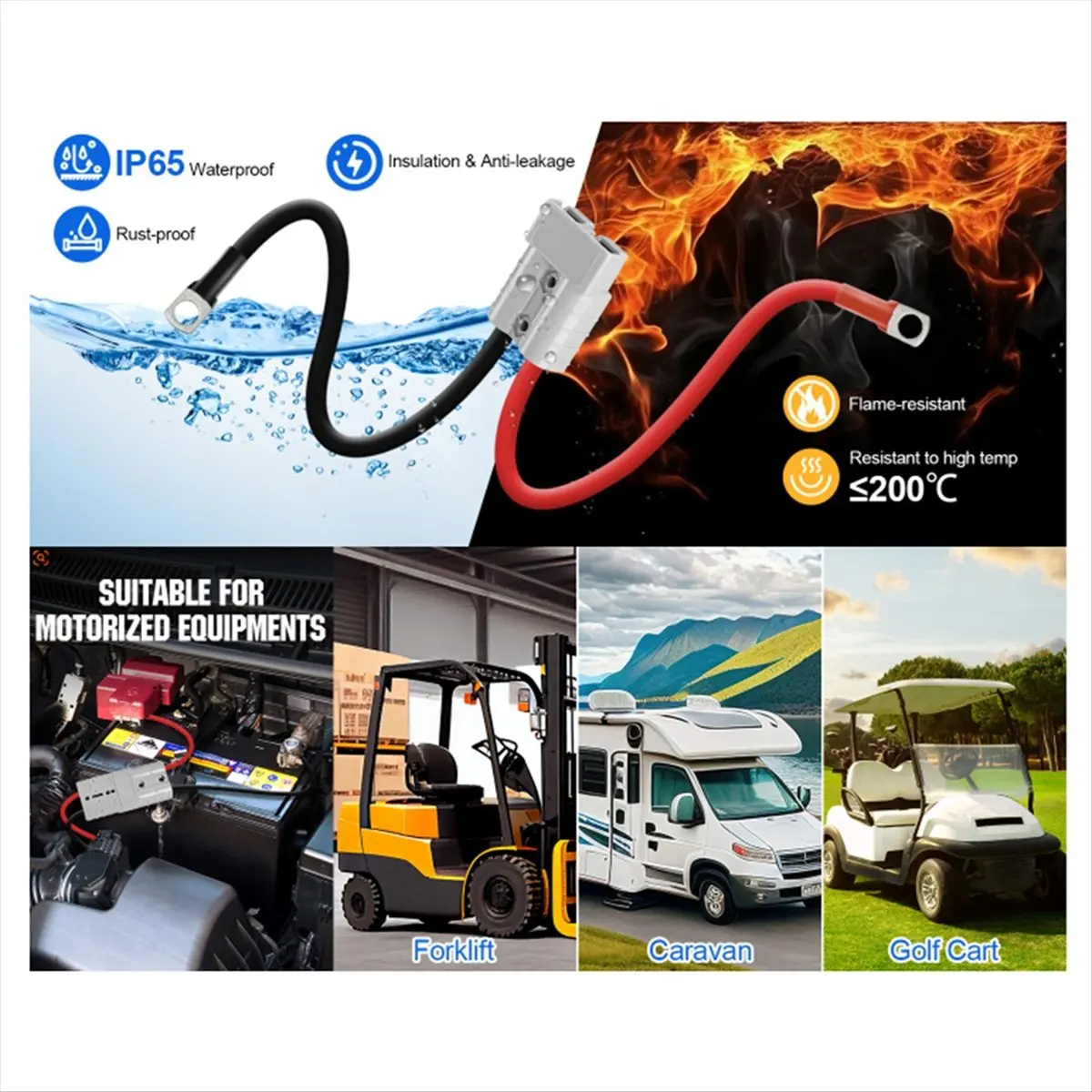 cabo-de-carregamento-para-empilhadeira-eletrica-a50u-2-pecas-com-conector-rapido-de-bateria-com-anel-o-e-linha-de-conexao-50a