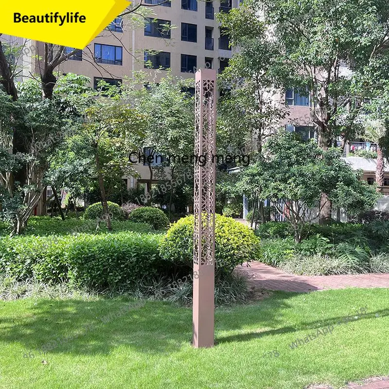 X188 Garden landscape light square column light outdoor waterproof park community road garden light