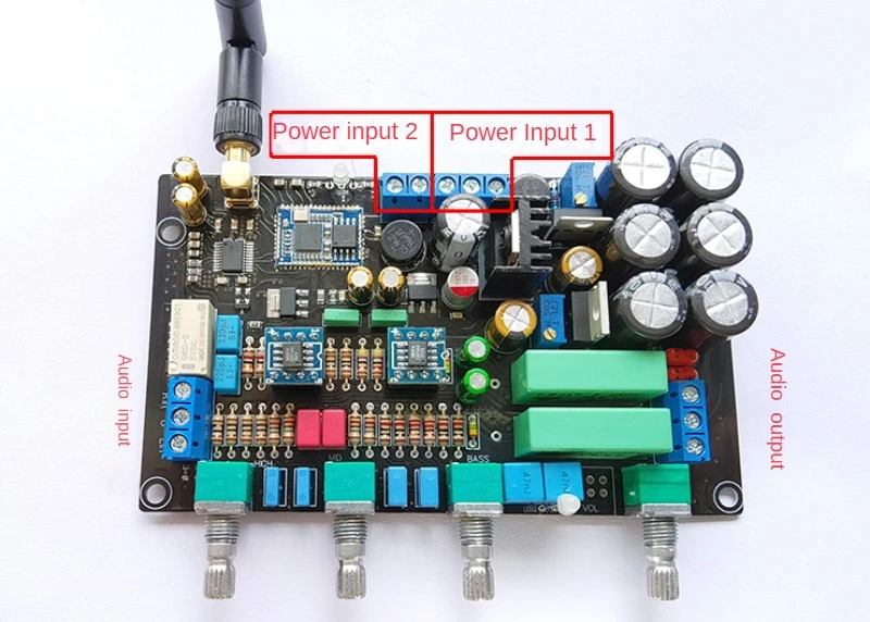 SOTAMIA QCC5215 Bluetooth 5.1 Lossless Decoding LDAC OPA2604 Op Amp Bluetooth Aptx HD Audio Pre Amplifier Tone Board AUX Input