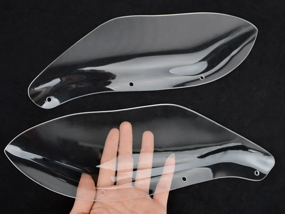 

Clear Tinted Smoke Side wings Windshield Air Deflectors For Harley Touring FLHR FLHT