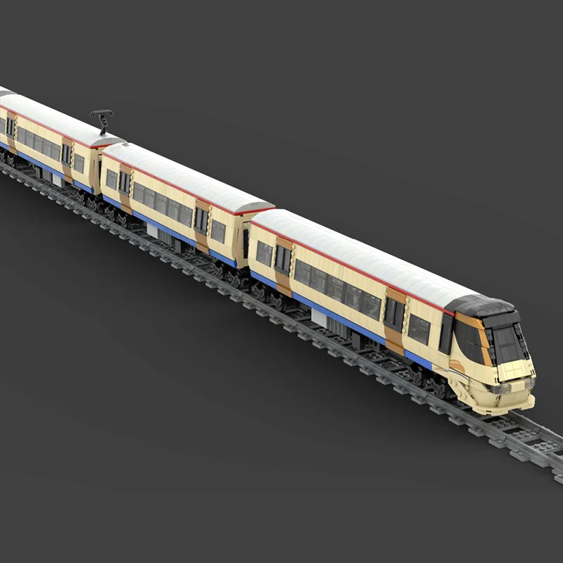 City Car Model MOC Building Bricks High-Speed Railway Train Modular Technology Children Holiday Gifts Assemble Toys Suit