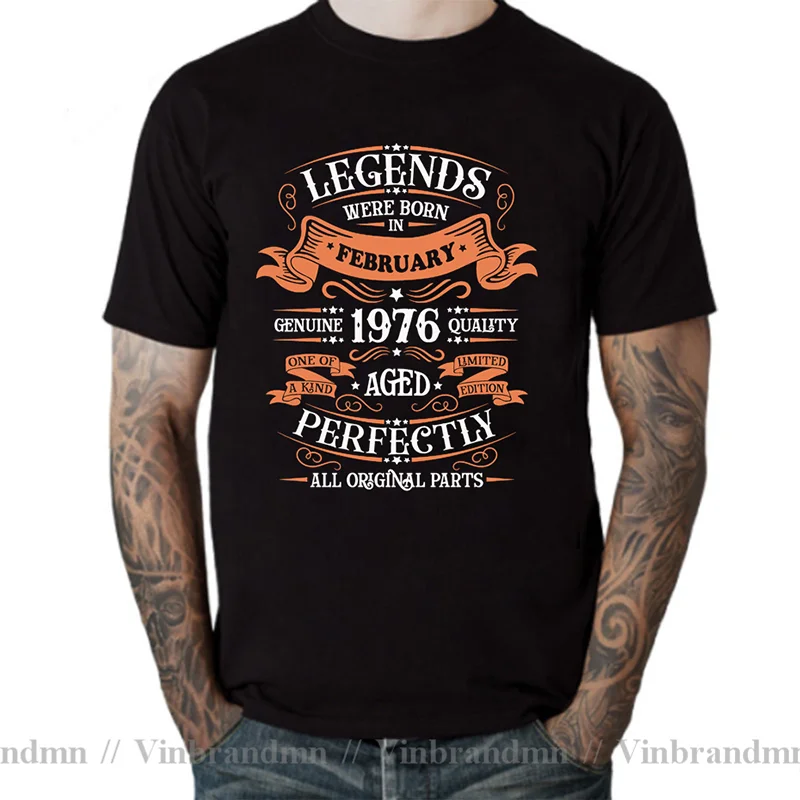 Legends Born in 1976 Aged Perfectly November September October December January Febuary March April May June July August T Shirt