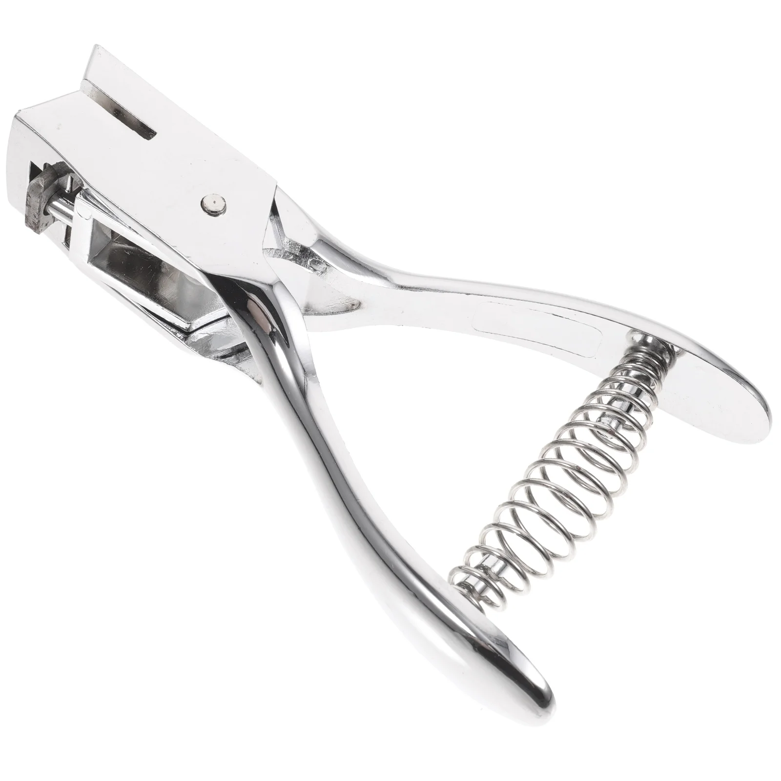 أداة ثقب يدوية شديدة التحمل محمولة باليد بيضاوية واحدة لبطاقات الهوية الورقية والمكتب والمدرسة وخرامة الورق