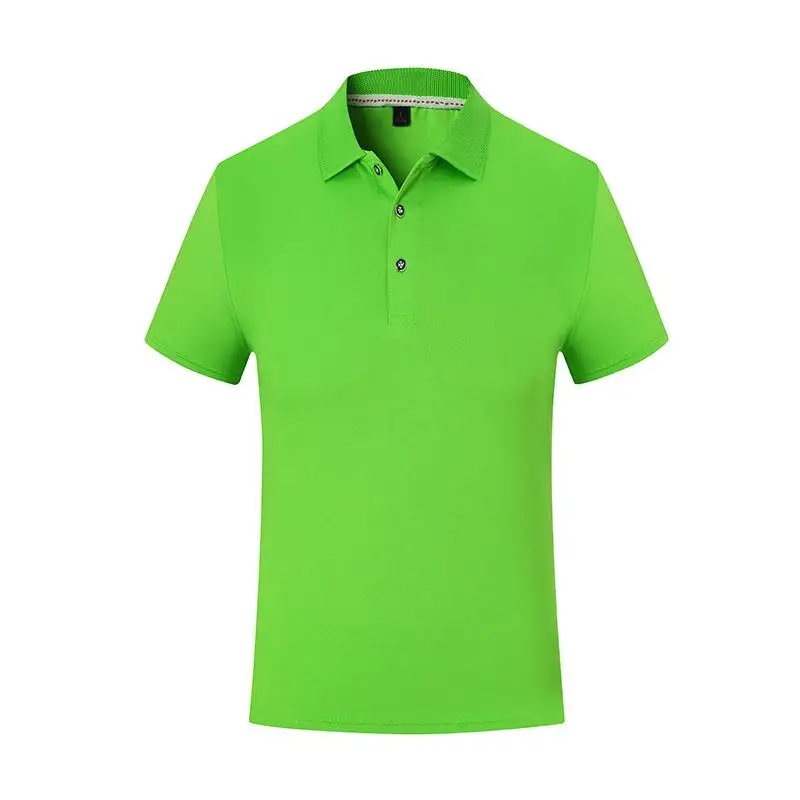 Men's Quick Drying Polo Shirt Custom Personalized Print Logo DIY Summer Sports Short Sleeved Employee Workwear Lapel Shirt Top image 5