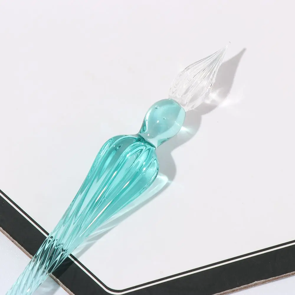1PC Vintage Glass Dip Dipping Pen Art Painting Supplies Filling Ink Signature Calligraphy Fountain Pen