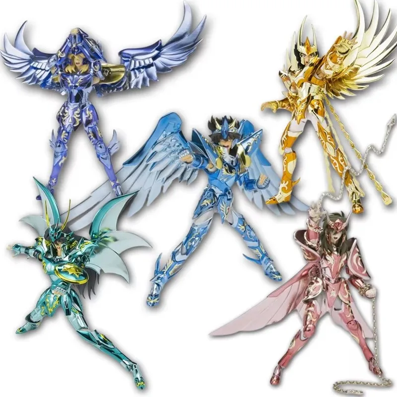 19CM Anime Saint Seiya Shiryuu Hyoga Shun Ikki  phoenix Figure Action Figures Knights Of Zodiac Figures Great Toys Saint Seiya