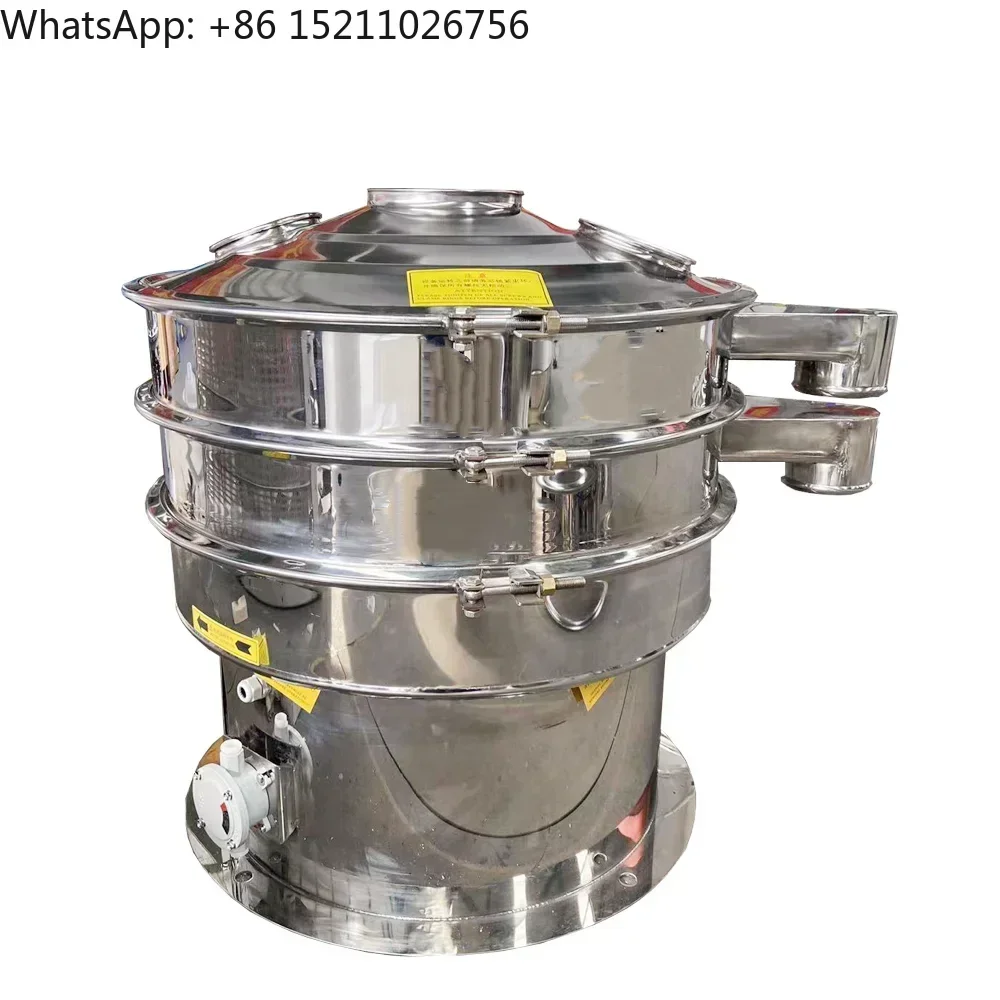 DZJX Multi Mesh Vibrating Screen Sifter Shaker Machine Commercial Circular Vibration Separator Sieve Manufacturers