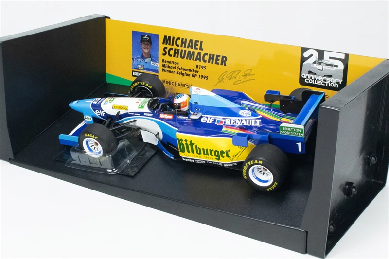 MINICHAMPS 1:18 BENETTON B195 - #1 MICHAEL SCHUMACHER - WINNER BELGIAN GP 1995 Diecast Model Car