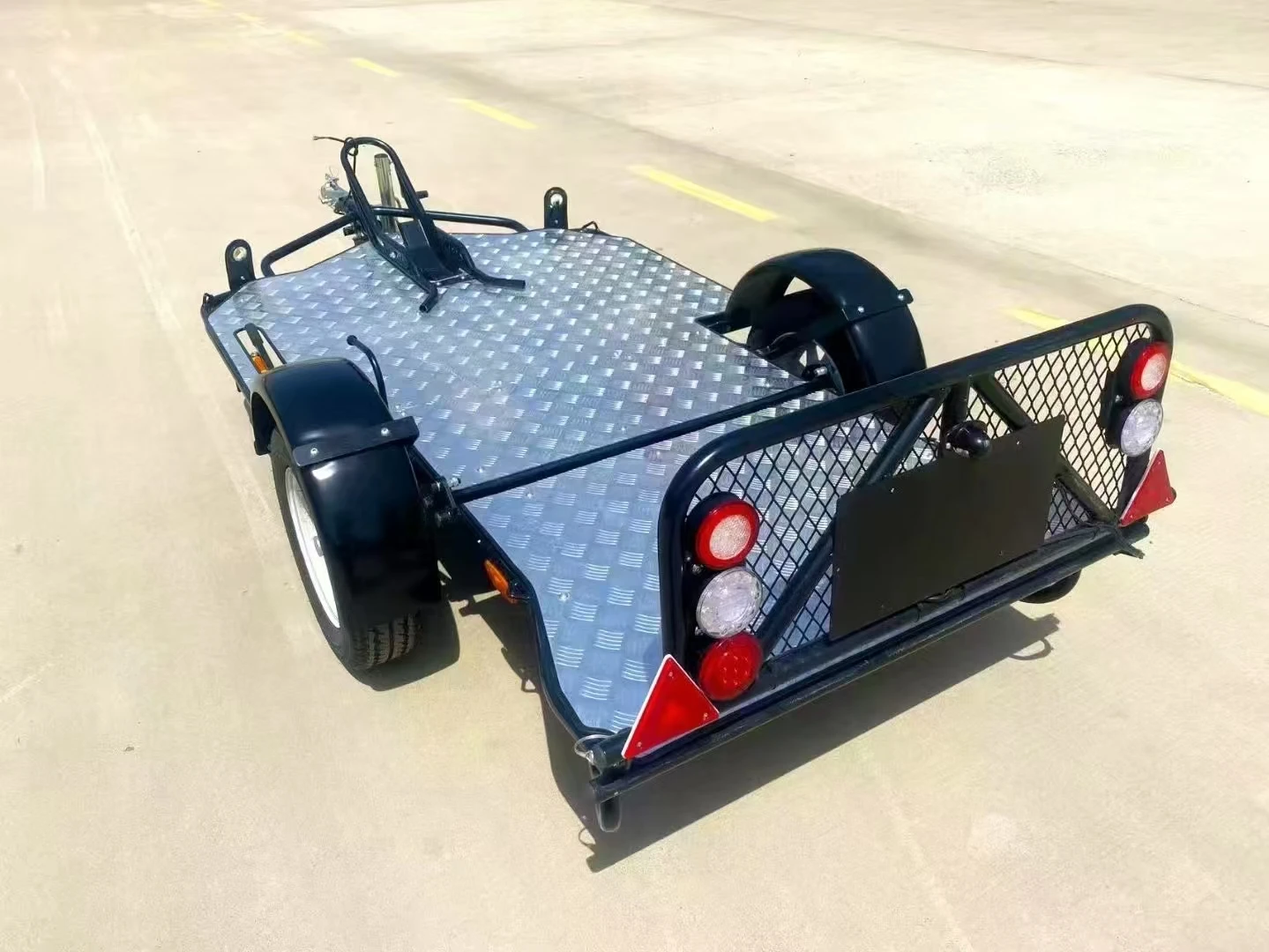 UTV Rally Race 500KG Single Bike Foldable Trailer for Motorcycle ATV UTV Transport view 4