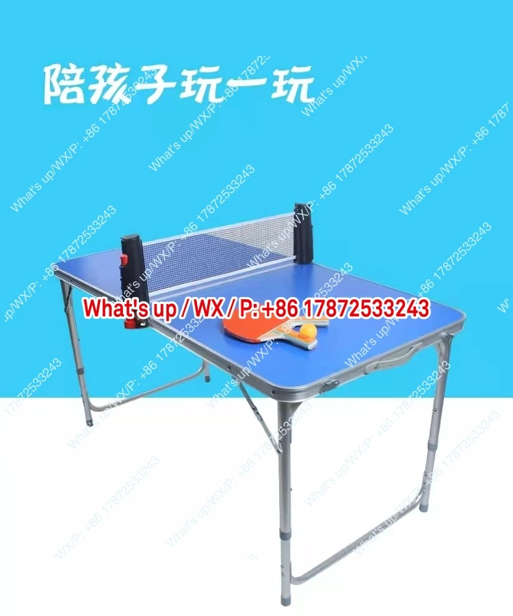Children's Table Tennis Table Mini Folding Home Entertainment Case Indoor Movable Portable  Multifunctional