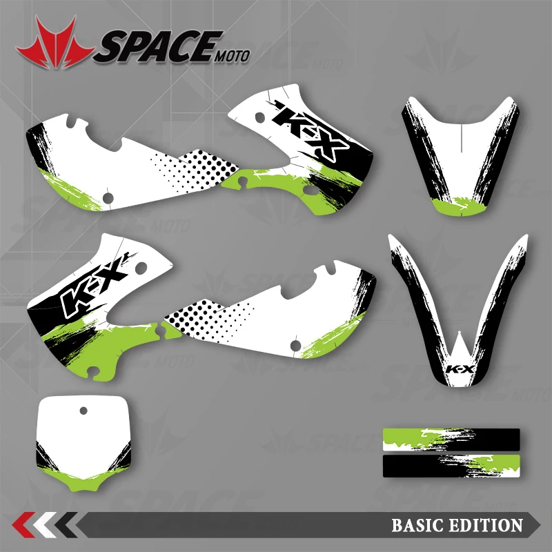 

SPACE MOTO For KAWASAKI 2000-2021 KX65 Graphics Background Decals Stickers Motorcycle