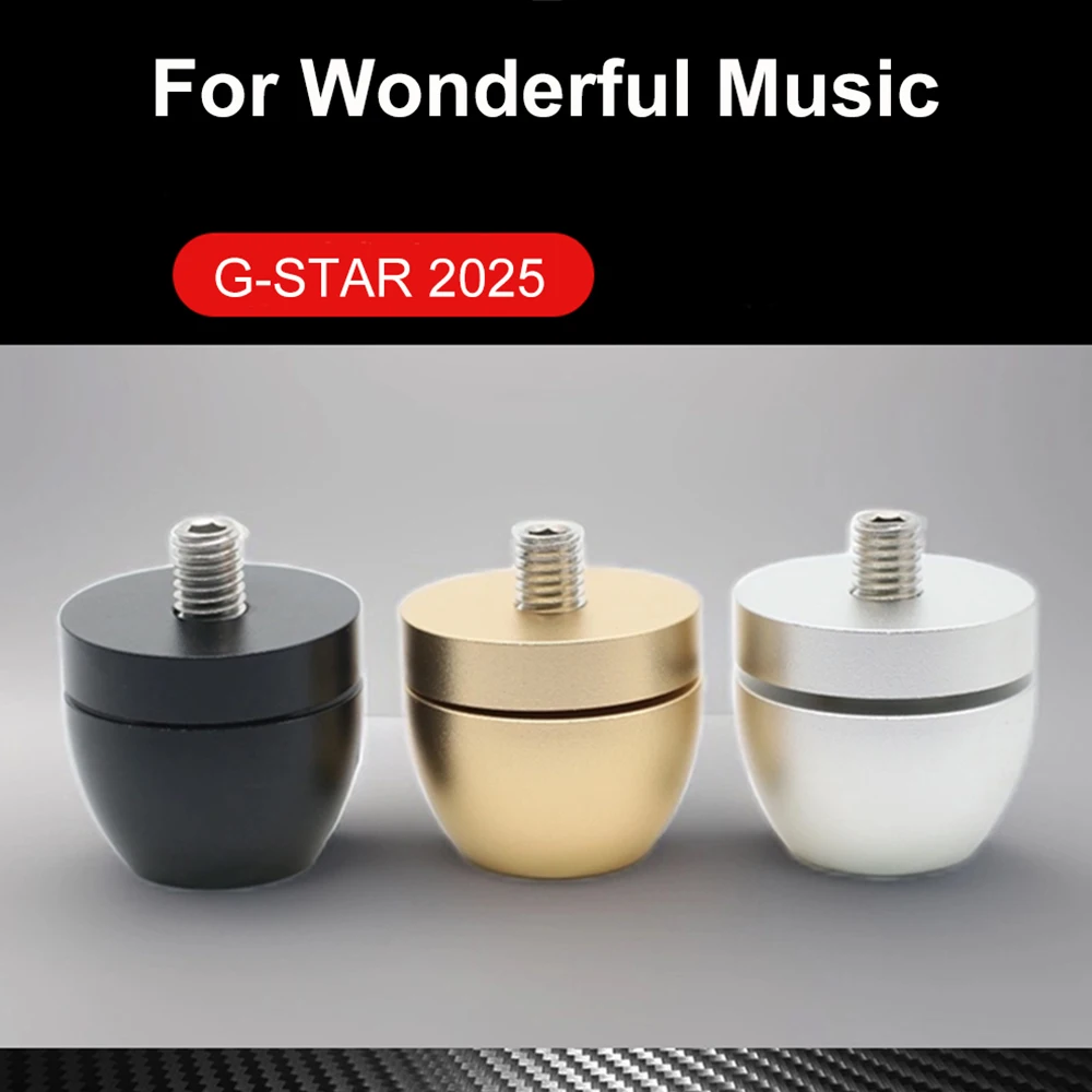 

4pcs Ceramic Base Shock Absorber Stainless Steel Aluminium Stand Pad CD player Loudspeaker Power Amplifier HiFI Isolation Feet