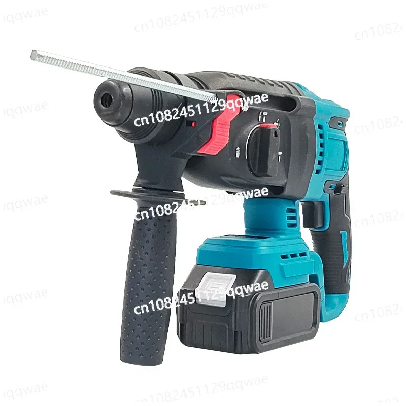 Lithium Battery Electric Hammer, Electric Pickaxe, Electric Drill, 3 in 1, High-Power, Wireless, Heavy-Duty, Square Handle