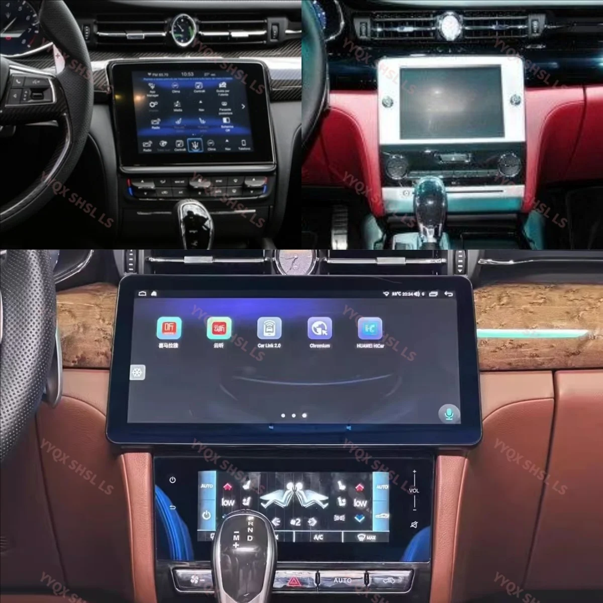 For Maserati Quattroporte 2013-2020 Car Radio Multimedia Video Player Android Auto Air Conditioning Panel CARPLAY BT