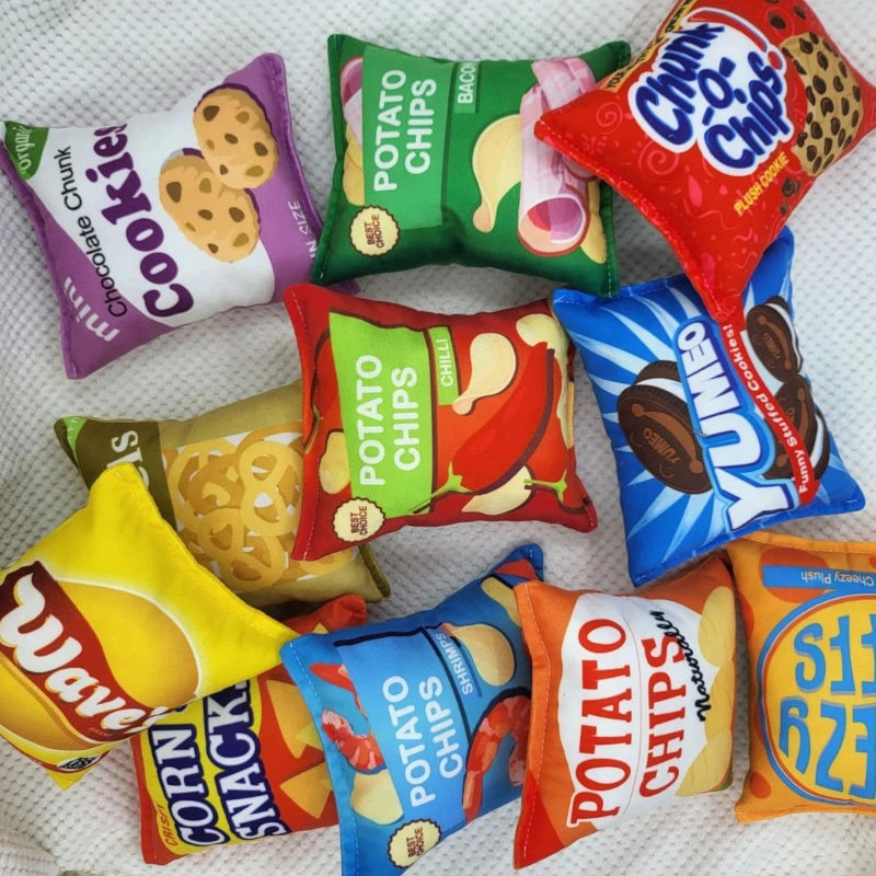 ของเล่นสุนัข ของเล่นขนมสุดสร้า - Food Snacks Chips บทวิจารณ์และราคา