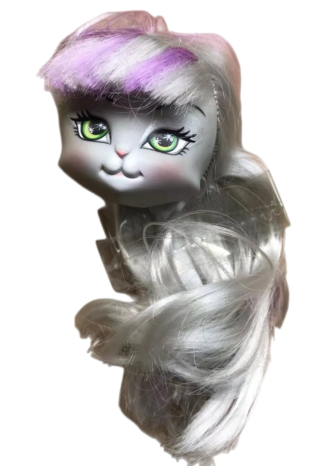 Bewegliches Puppenkörperspielzeug mit mehreren Gelenken, 23 cm Puppenspielzeug, passend für viele Köpfe, Weiß, Grün, Braun, Lila, Monstering High Doll Body, Katzenköpfe