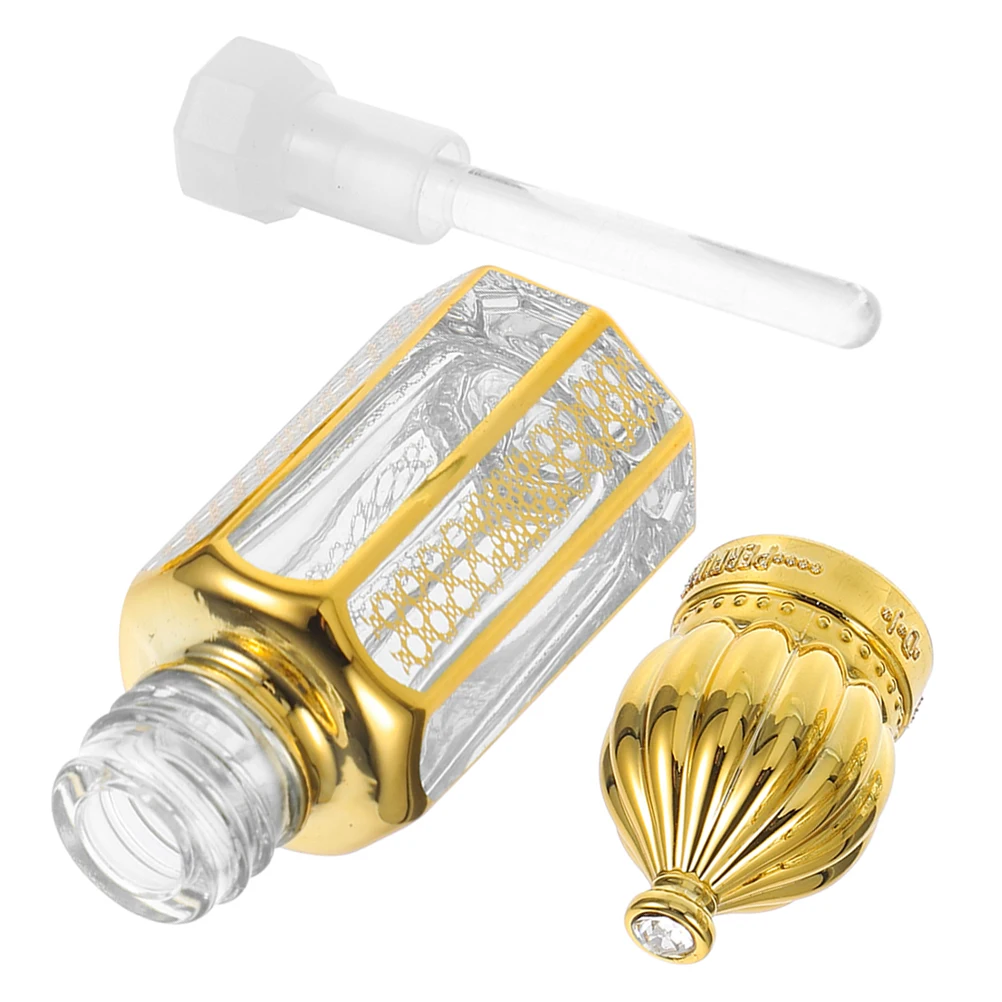 زجاجات الزيوت العطرية القابلة لإعادة الملء سعة 5 مل لفة زجاجية على حاوية عطر زجاجة زيت محمولة مانعة للتسرب للاستخدام اليومي أثناء السفر