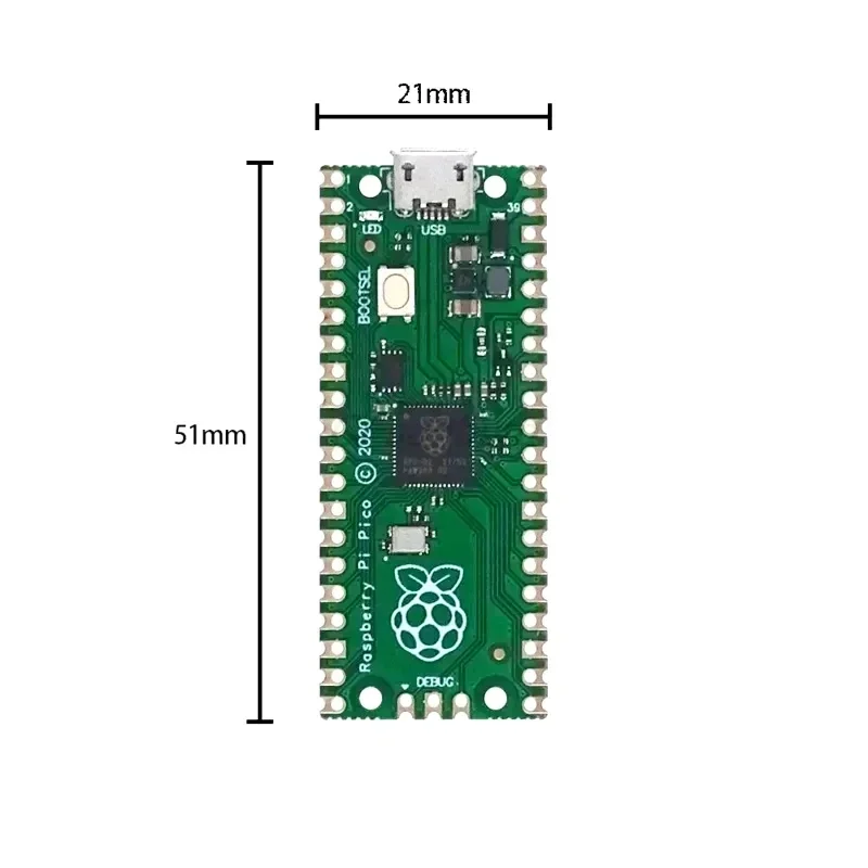 Raspberry Pi Pico Board RP2040 Dual-Core 264KB Low-Power Microcomputers High-Performance Cortex-M0 Processor