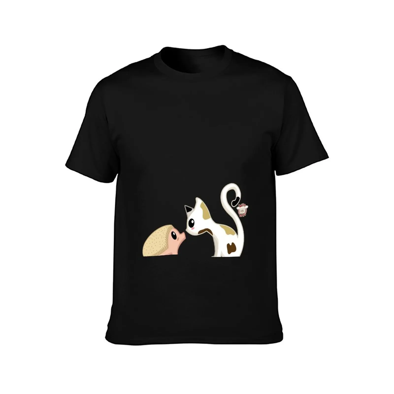 Hedgie and Kitty T-Shirt Construction Work Tee Shirt T-Shirt