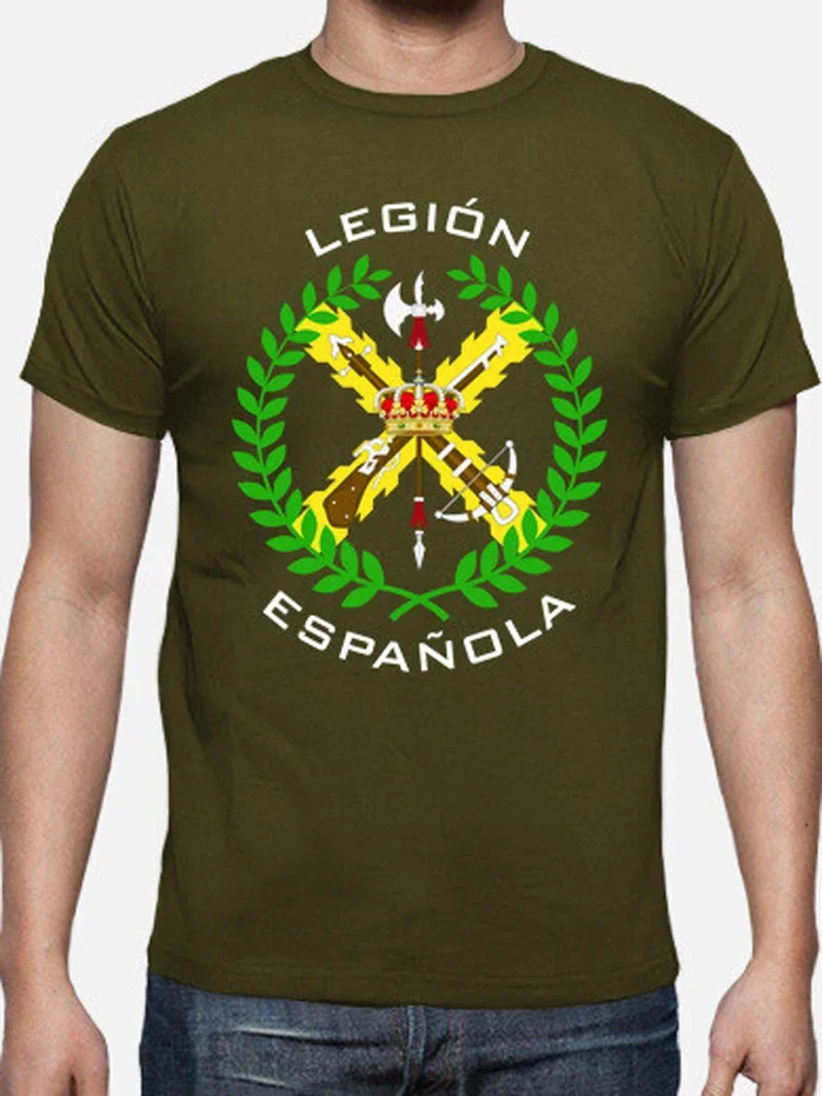 Spanish Legion Badge Ejército Español T-Shirt 100% Cotton O-Neck Summer Short Sleeve Casual Mens T-shirt Size S-3XL