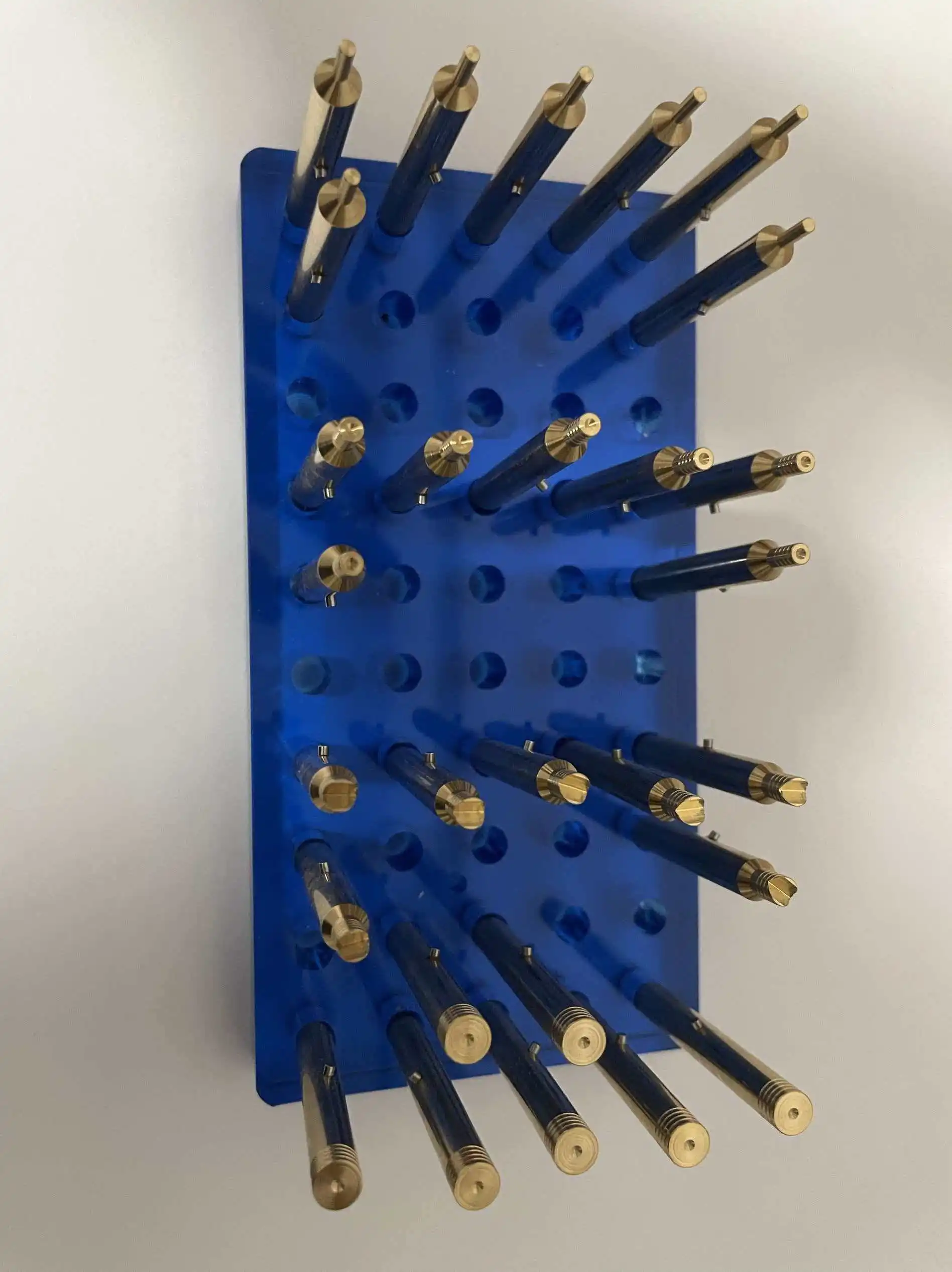 Adhesive stone rod with positioning pin, magnetic stainless steel brass material clamping, outer diameter 6.0, total length 60mm