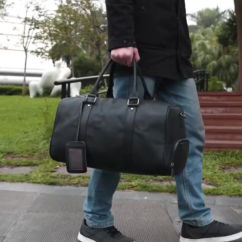 OYIXINGER – sac de voyage décontracté en cuir véritable pour hommes, grande capacité, épaule avec chaussure, bagage, loisirs en plein air, articles divers, nouvelle collection