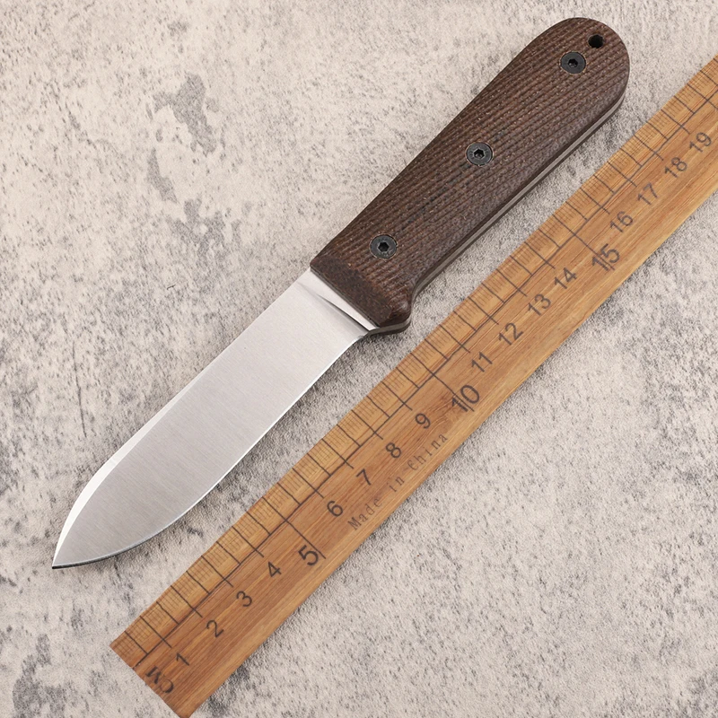 

Fixed Blade DC53 Blade Linen Handle Sheath Hunting Camp Survival Outdoor Fixed Knife EDC Tool Men's Gift Survival Knife