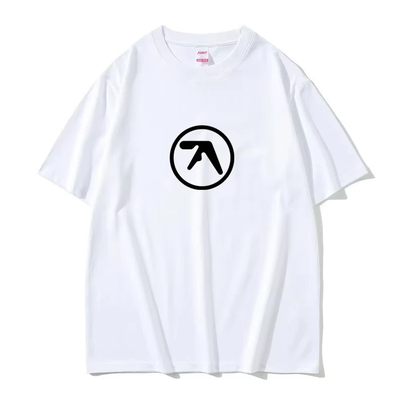 Aphex Twin Logo Print T-shirt Women Casual Vintage Short Sleeve T Shirts Hip Hop T-shirts Streetwear Tops