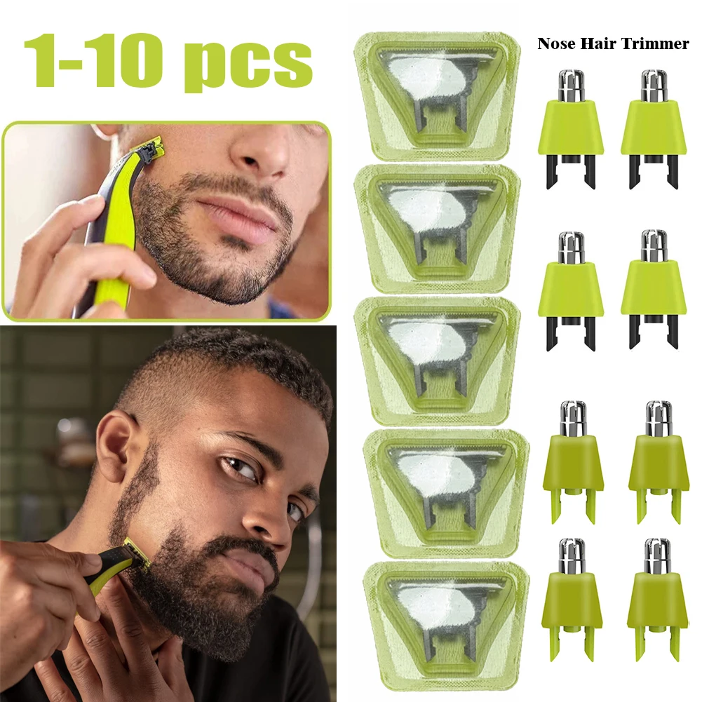 1-10 Pcs Electric Trimmer Shaver Replacement Kit For One Blade Shaver For QP2520/QP2530/QP2630/QP6510/QP6520/QP2523