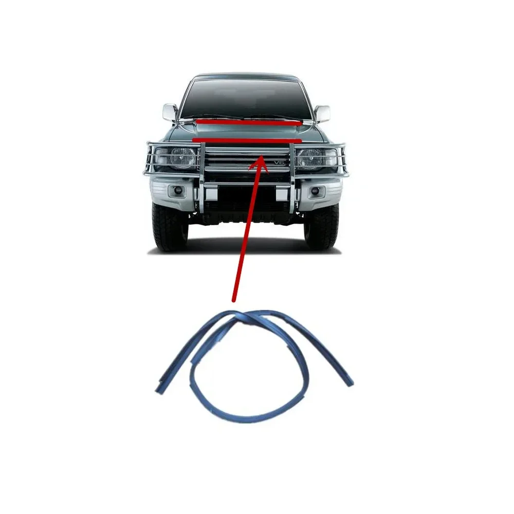 

1 or 2 Hood Rubber for Pajero V20 Bonnet Strip for Montero V40 Body Weatherstrip SEAL for Shogun V30 1989-2000 MB669587