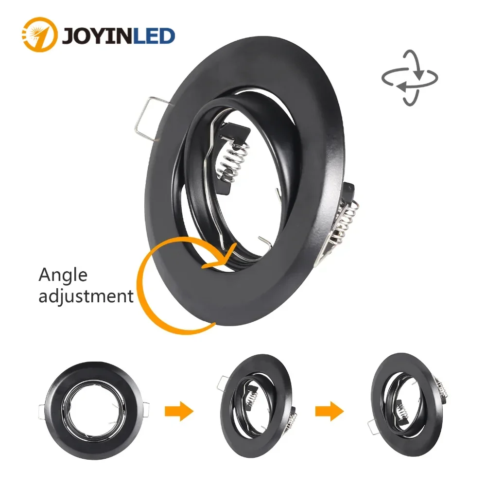 1/10PCS Recessed Downlight Frame LED Ceiling Fixtures Downlight GU10 MR16 Ceiling Spot Lights Fitting Fixture Round Spotlights